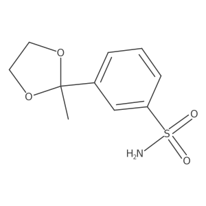 3-(2-Methyl-1,3-dioxolan-2-yl)benzenesulfonamide Structure