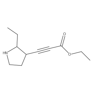Ethyl 3-(2-ethylpyrrolidin-3-yl)prop-2-ynoate结构式