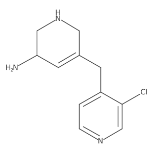 5-[(3-Chloropyridin-4-yl)methyl]-1,2,3,6-tetrahydropyridin-3-amine结构式