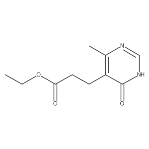 Ethyl 3-(4-hydroxy-6-methylpyrimidin-5-YL)propanoate Structure