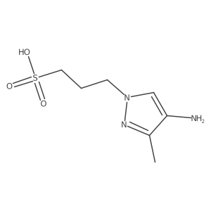 3-(4-amino-3-methyl-1H-pyrazol-1-yl)propane-1-sulfonic acid结构式