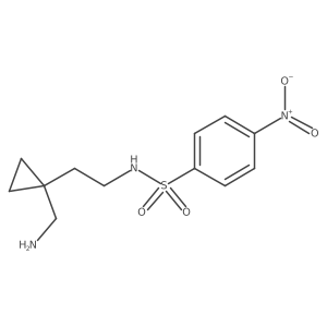 N-{2-[1-(aminomethyl)cyclopropyl]ethyl}-4-nitrobenzene-1-sulfonamide Structure