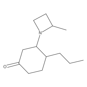 3-(2-Methylazetidin-1-yl)-4-propylcyclohexan-1-one结构式