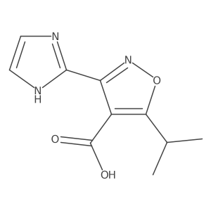 3-(1H-imidazol-2-yl)-5-(propan-2-yl)-1,2-oxazole-4-carboxylic acid Structure