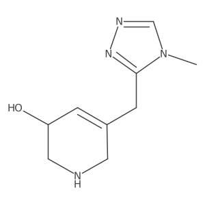 5-[(4-methyl-4H-1,2,4-triazol-3-yl)methyl]-1,2,3,6-tetrahydropyridin-3-ol Structure