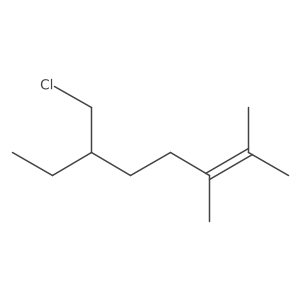 6-(Chloromethyl)-2,3-dimethyloct-2-ene结构式