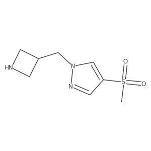 1-[(azetidin-3-yl)methyl]-4-methanesulfonyl-1H-pyrazole Structure