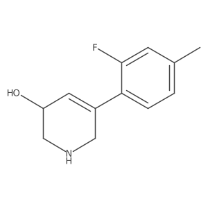 5-(2-Fluoro-4-methylphenyl)-1,2,3,6-tetrahydropyridin-3-ol结构式