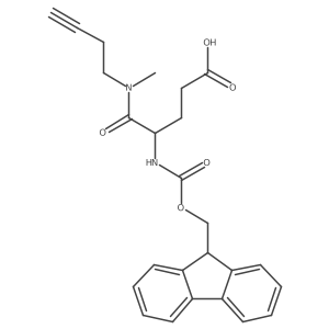 4-[(but-3-yn-1-yl)(methyl)carbamoyl]-4-({[(9H-fluoren-9-yl)methoxy]carbonyl}amino)butanoic acid Structure
