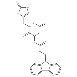 3-({[(9H-fluoren-9-yl)methoxy]carbonyl}amino)-3-{[(5-oxo-4,5-dihydro-1H-1,2,4-triazol-3-yl)methyl]carbamoyl}propanoic acid结构式