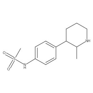 N-[4-(2-methylpiperidin-3-yl)phenyl]methanesulfonamide Structure
