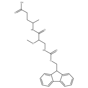 4-[3-({[(9H-fluoren-9-yl)methoxy]carbonyl}amino)-2-methoxypropanamido]pentanoic acid Structure