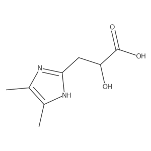 3-(4,5-dimethyl-1H-imidazol-2-yl)-2-hydroxypropanoic acid结构式