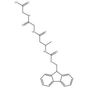 2-{2-[3-({[(9H-fluoren-9-yl)methoxy]carbonyl}amino)butanamido]acetamido}acetic acid结构式