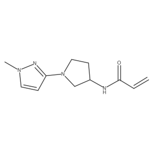 N-[1-(1-methyl-1H-pyrazol-3-yl)pyrrolidin-3-yl]prop-2-enamide Structure