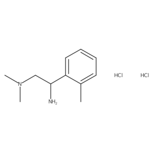 [2-Amino-2-(2-methylphenyl)ethyl]dimethylamine dihydrochloride结构式