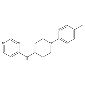 N-[1-(5-methylpyrimidin-2-yl)piperidin-4-yl]pyrimidin-4-amine Structure