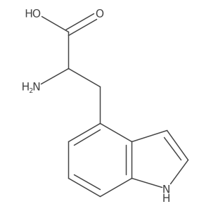(2S)-2-amino-3-(1H-indol-4-yl)propanoic Acid Structure