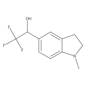 (1R)-2,2,2-trifluoro-1-(1-methyl-2,3-dihydro-1H-indol-5-yl)ethan-1-ol Structure