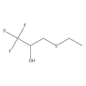 (2R)-3-(ethylsulfanyl)-1,1,1-trifluoropropan-2-ol结构式