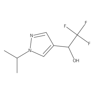 (1R)-2,2,2-trifluoro-1-(1-isopropylpyrazol-4-yl)ethanol结构式