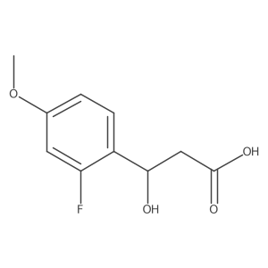 (3S)-3-(2-fluoro-4-methoxyphenyl)-3-hydroxypropanoic acid结构式