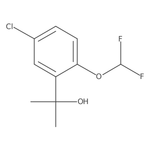 2-[5-Chloro-2-(difluoromethoxy)phenyl]propan-2-ol Structure