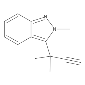 2-methyl-3-(2-methylbut-3-yn-2-yl)-2H-indazole Structure