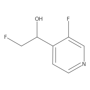 2-Fluoro-1-(3-fluoropyridin-4-yl)ethan-1-ol Structure