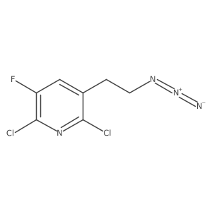 3-(2-Azidoethyl)-2,6-dichloro-5-fluoropyridine结构式