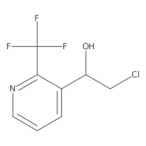 2-Chloro-1-[2-(trifluoromethyl)pyridin-3-yl]ethan-1-ol Structure