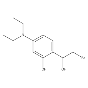 2-(2-Bromo-1-hydroxyethyl)-5-(diethylamino)phenol Structure