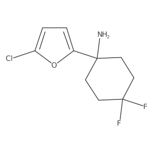 1-(5-Chlorofuran-2-yl)-4,4-difluorocyclohexan-1-amine Structure