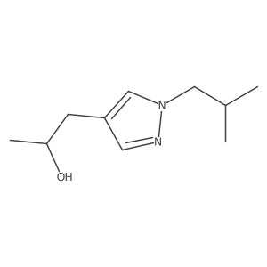 1-[1-(2-methylpropyl)-1H-pyrazol-4-yl]propan-2-ol Structure