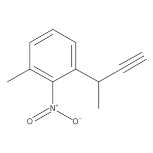 1-(But-3-yn-2-yl)-3-methyl-2-nitrobenzene结构式