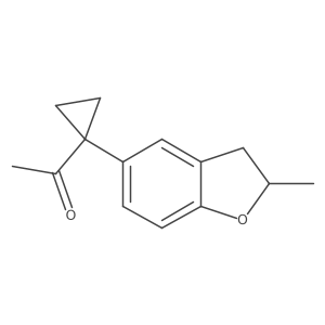 1-[1-(2-Methyl-2,3-dihydro-1-benzofuran-5-yl)cyclopropyl]ethan-1-one Structure