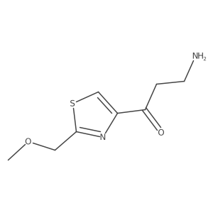 3-Amino-1-[2-(methoxymethyl)-1,3-thiazol-4-yl]propan-1-one Structure