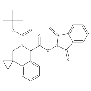 2'-tert-butyl 1'-(1,3-dioxo-2,3-dihydro-1H-isoindol-2-yl) 2',3'-dihydro-1'H-spiro[cyclopropane-1,4'-isoquinoline]-1',2'-dicarboxylate Structure