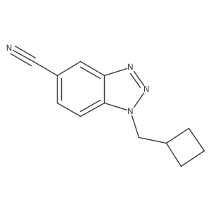1-(cyclobutylmethyl)-1H-1,2,3-benzotriazole-5-carbonitrile结构式