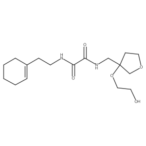 N1-(2-(cyclohex-1-en-1-yl)ethyl)-N2-((3-(2-hydroxyethoxy)tetrahydrofuran-3-yl)methyl)oxalamide结构式