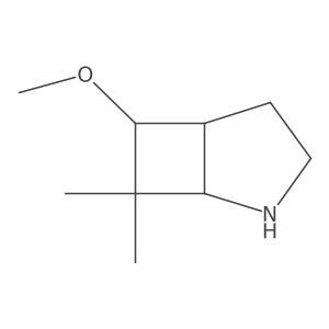(1S,5R)-6-Methoxy-7,7-dimethyl-2-azabicyclo[3.2.0]heptane结构式