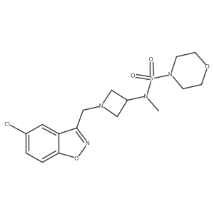 N-{1-[(5-chloro-1,2-benzoxazol-3-yl)methyl]azetidin-3-yl}-N-methylmorpholine-4-sulfonamide Structure