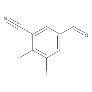 5-Formyl-2,3-diiodobenzonitrile结构式