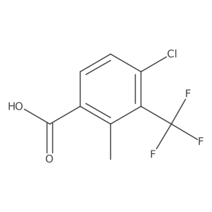 4-Chloro-2-methyl-3-(trifluoromethyl)benzoic acid结构式