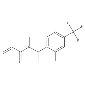 N-[1-[2-Fluoro-4-(trifluoromethyl)phenyl]ethyl]-N-methylprop-2-enamide结构式