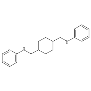 N-[(4-{[(pyridin-2-yl)amino]methyl}cyclohexyl)methyl]pyridin-2-amine结构式
