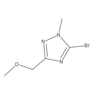 5-Bromo-3-(methoxymethyl)-1-methyl-1H-1,2,4-triazole结构式