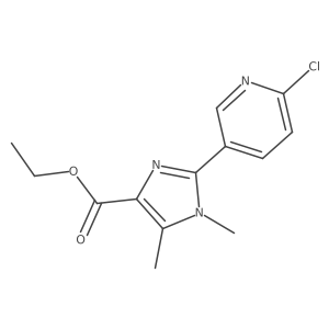 ethyl 2-(6-chloropyridin-3-yl)-1,5-dimethyl-1H-imidazole-4-carboxylate Structure