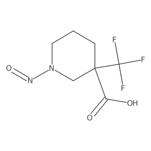 1-Nitroso-3-(trifluoromethyl)piperidine-3-carboxylic acid结构式