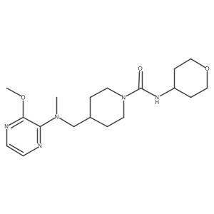 4-{[(3-methoxypyrazin-2-yl)(methyl)amino]methyl}-N-(oxan-4-yl)piperidine-1-carboxamide Structure